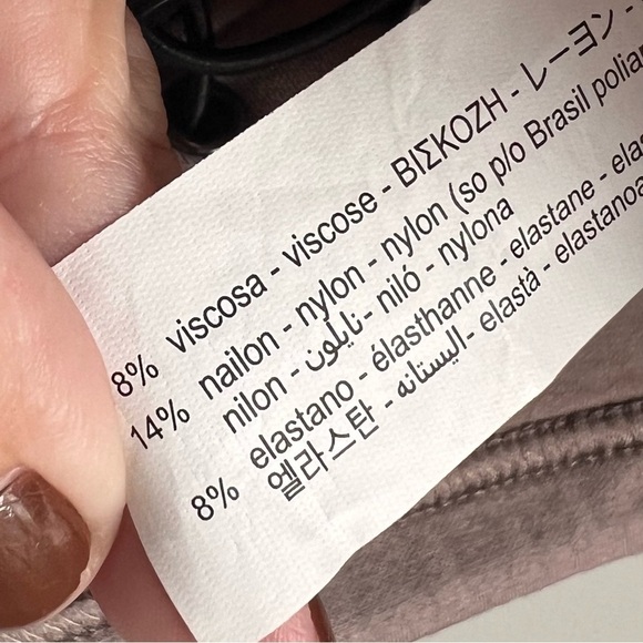 2/25 Zara Neoprene Scuba Pullover Athletic Wear Dusty Rose Small 2712 961 706 - Picture 6 of 7